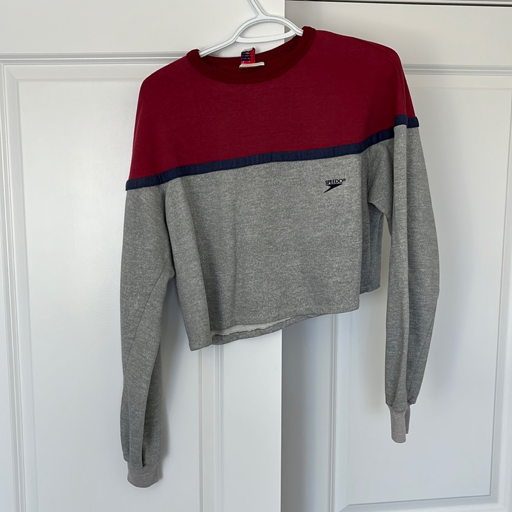 VINTAGE SPEEDO CROPPED CREWNECK